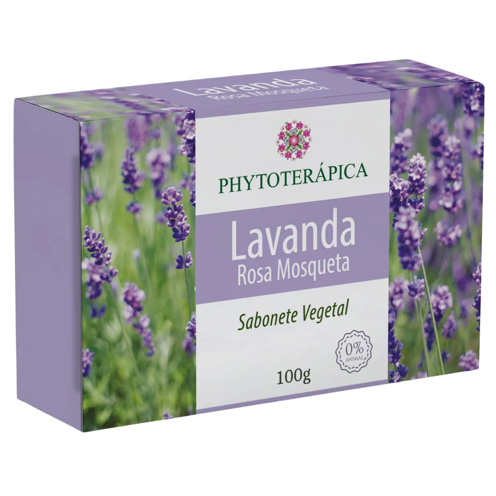 Sabonete Lavanda e Rosa Mosqueta  100g Phytoterápica Phytoterápica