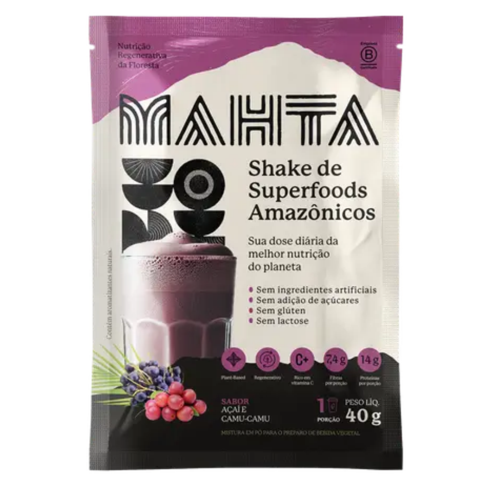 Shake de Superfoods Açaí e Camu-Camu 40g Mahta Mahta