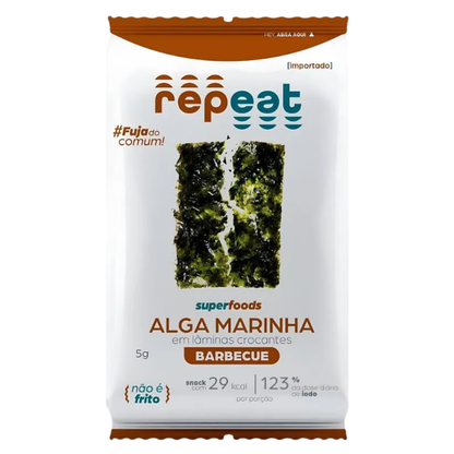 Snack de Alga Marinha Sabor Barbecue 5g Repeat Veggie