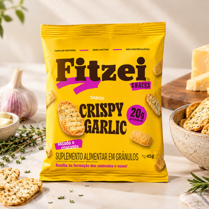 Snack Crispy Garlic 45g Fitzei Vitafor