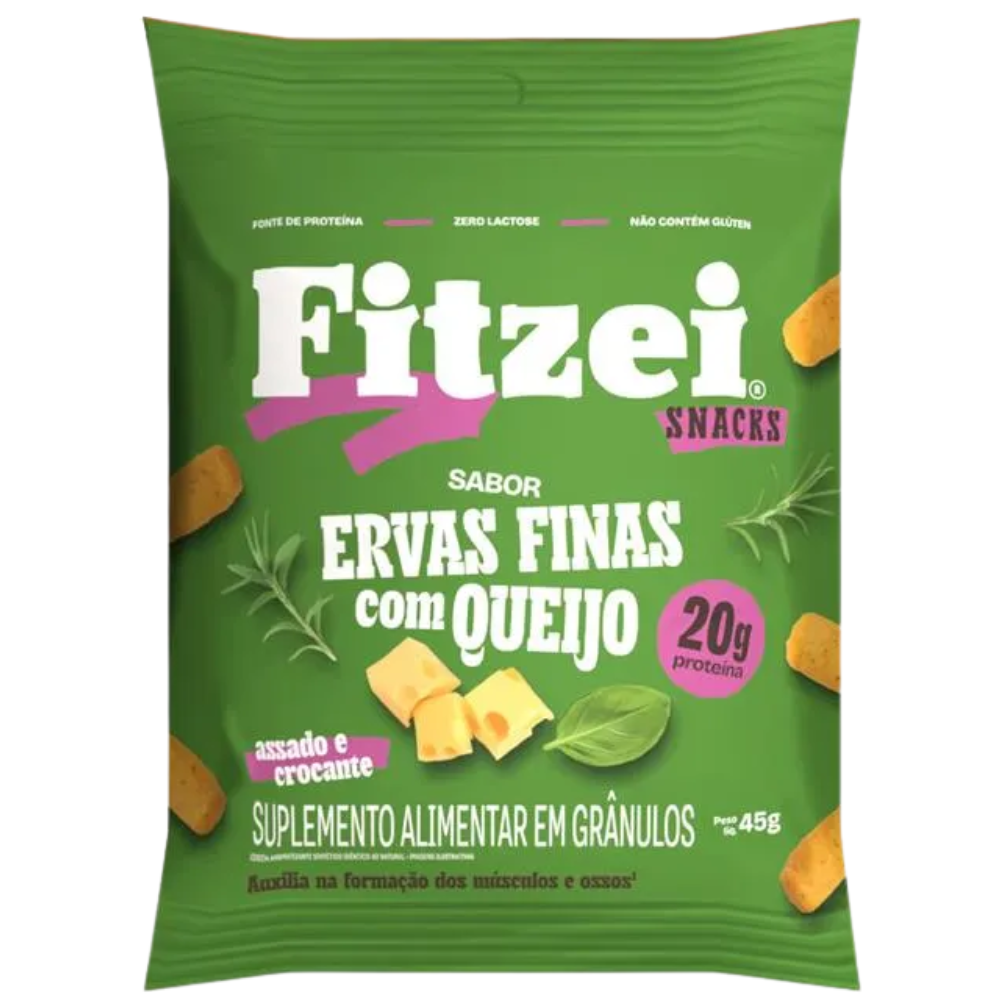 Snack Ervas Finas Com Queijo 45g Fitzei Vitafor