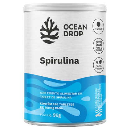 Spirulina 400mg 240 Tablets Ocean Drop Ocean Drop