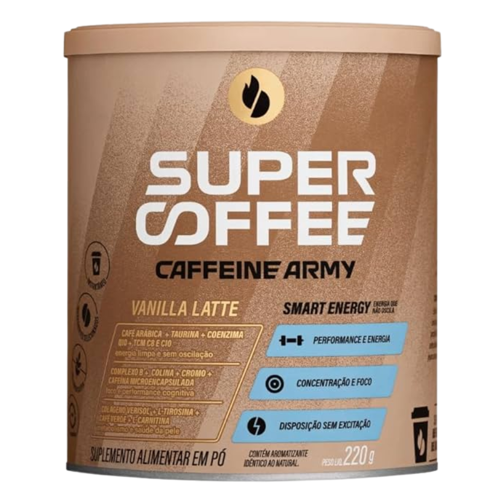 SuperCoffee 3.0 Vanilla Latte 220g Caffeine Army Supercoffee