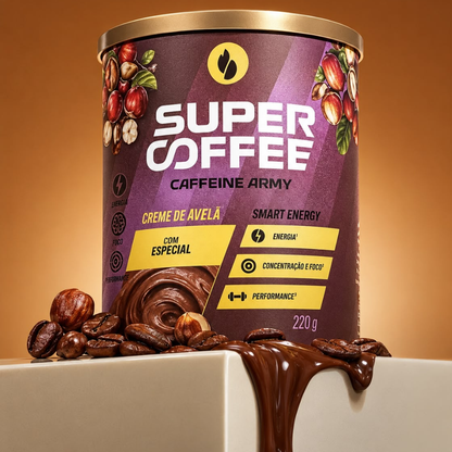 SuperCoffee Creme de Avelã 220g Caffeine Army Supercoffee