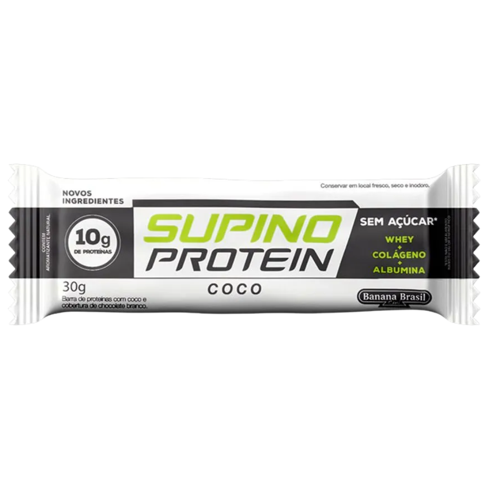 Supino Protein Coco com Chocolate 30g Banana Brasil Banana Brasil