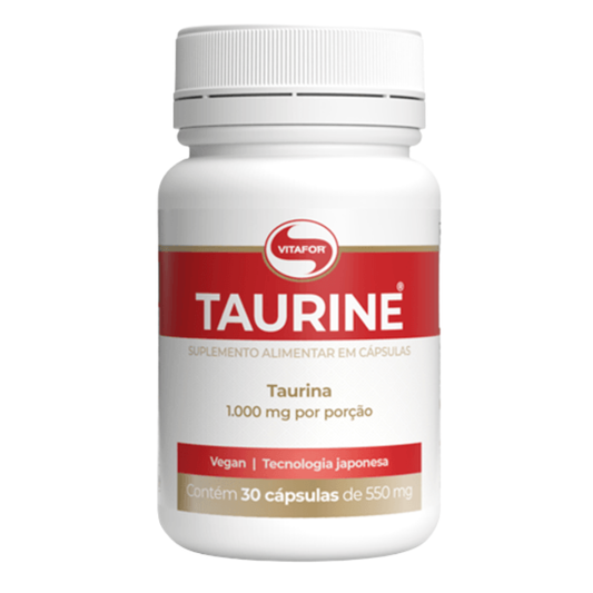 Taurine 550mg 30 Cápsulas Vitafor
