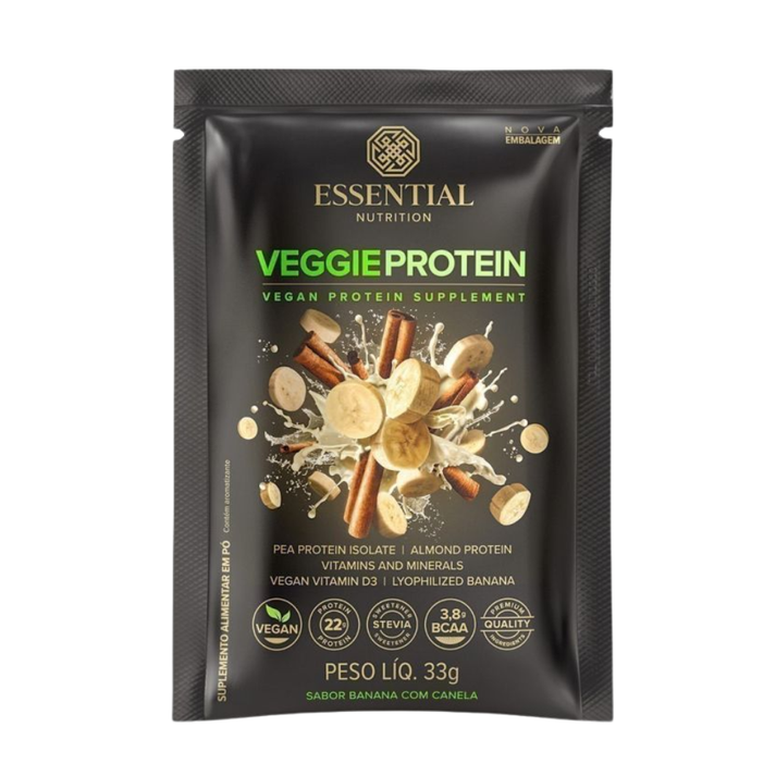 Veggie Protein Banana com Canela 33g Essential Essential