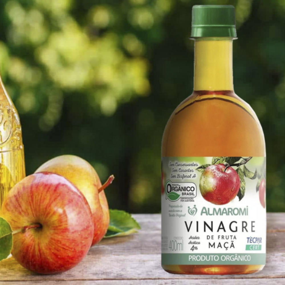 Vinagre de Maçã Orgânico 400ml Almaromi Almaromi