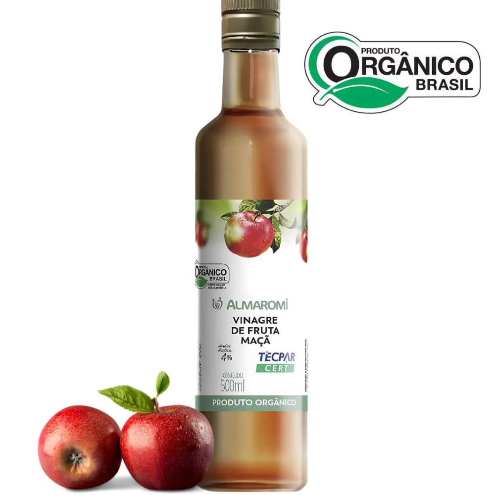 Vinagre de Maçã Orgânico 500ml Almaromi Almaromi