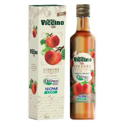 Vinagre de Maçã Senhor Viccino Orgânico 500mll Almaromi