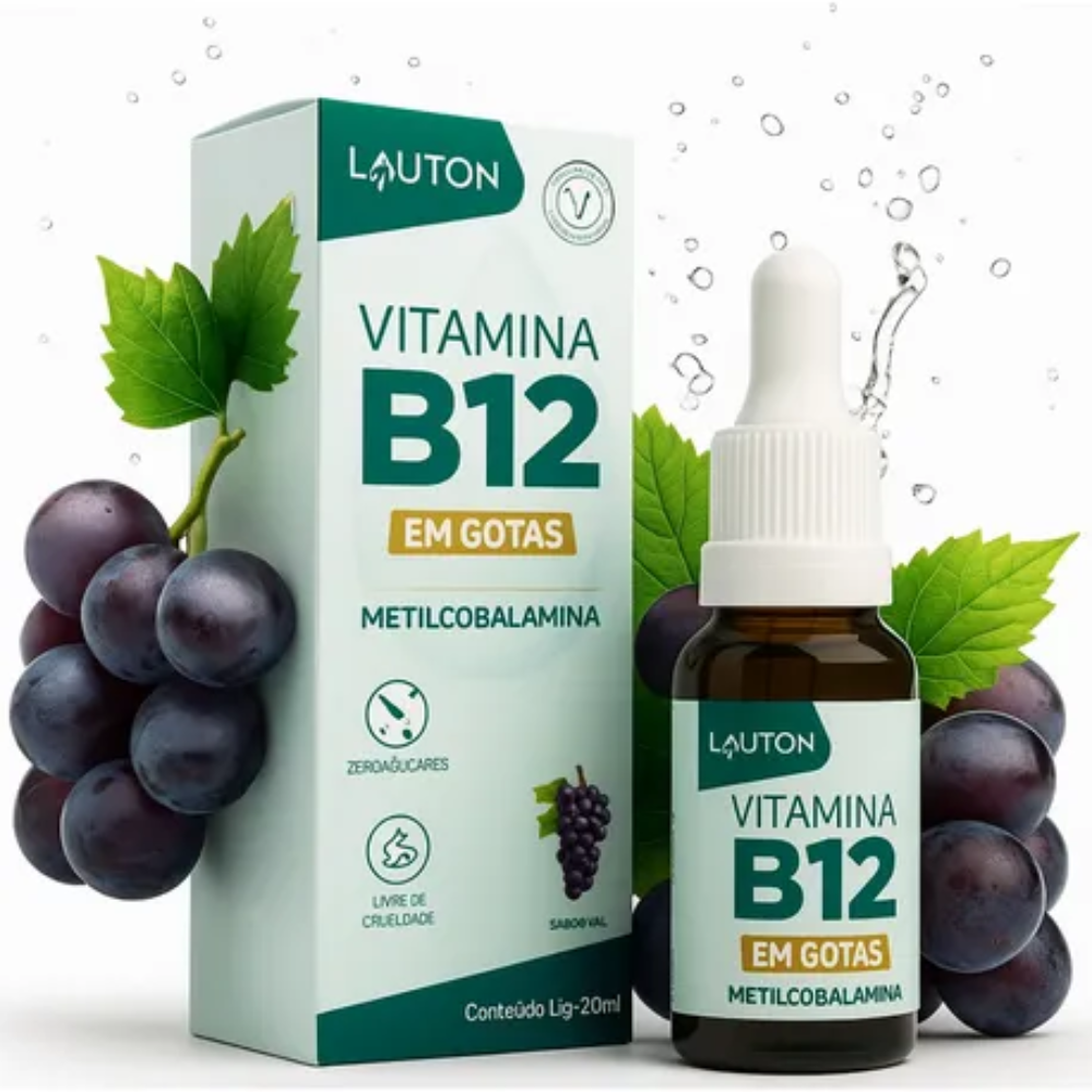 Vitamina B12 em Gotas Metilcobalamina Lauton Lauton