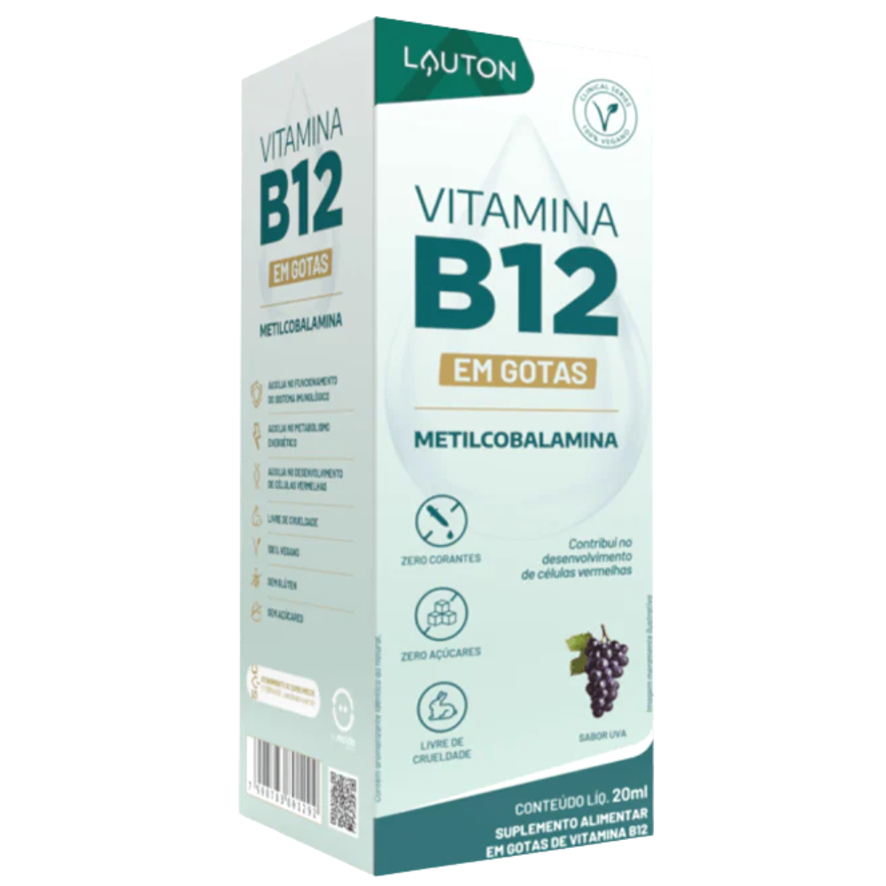 Vitamina B12 em Gotas Metilcobalamina Lauton Lauton