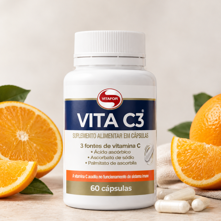 Vitamina C3 60 Cápsulas Vitafor Vitafor