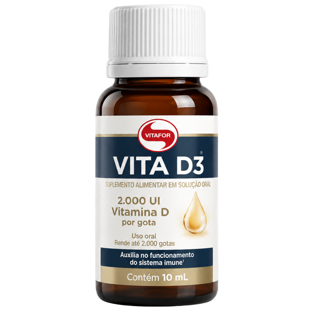 Vita D3 2000U.I 10ml em Gotas Vitafor Vitafor