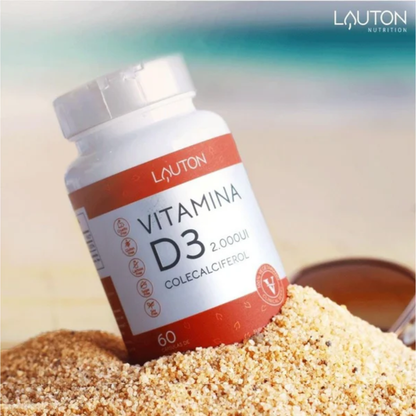 Vitamina D3 2000UI 500mg 60 Comprimido Lauton Lauton