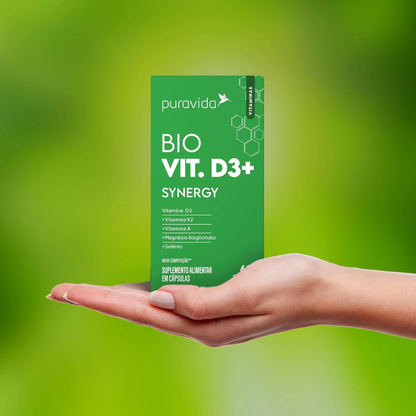 Vitamina D3 Synergy 60 Cápsulas Puravida Puravida