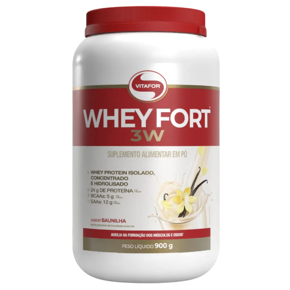 Whey Fort Baunilha 900g Vitafor Vitafor