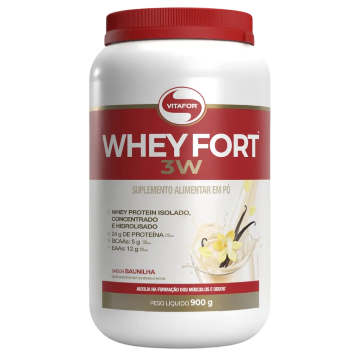 Whey Fort Baunilha 900g Vitafor Vitafor