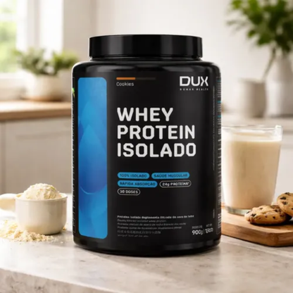 Whey Protein Isolado 900g Cookies Dux Dux
