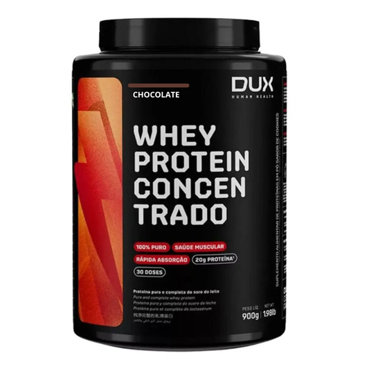 Whey Protein Concentrado Chocolate 900g Dux Dux