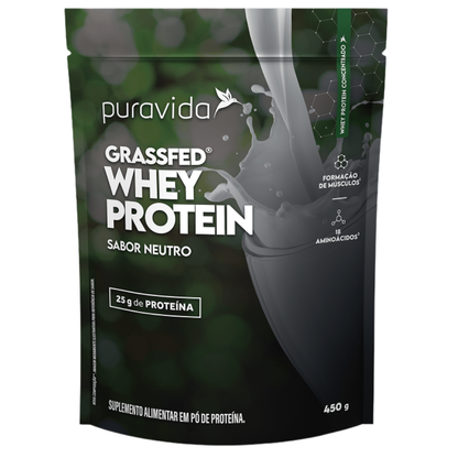 Grassfed Whey Protein Neutro 450g Puravida