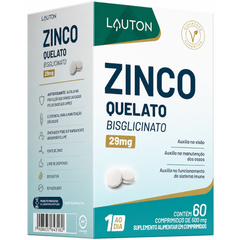 Zinco Quelato 29mg 60 Cápsulas Lauton Lauton